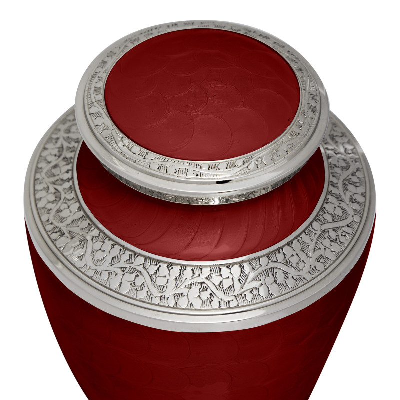 Rose Red Cremation Urn
