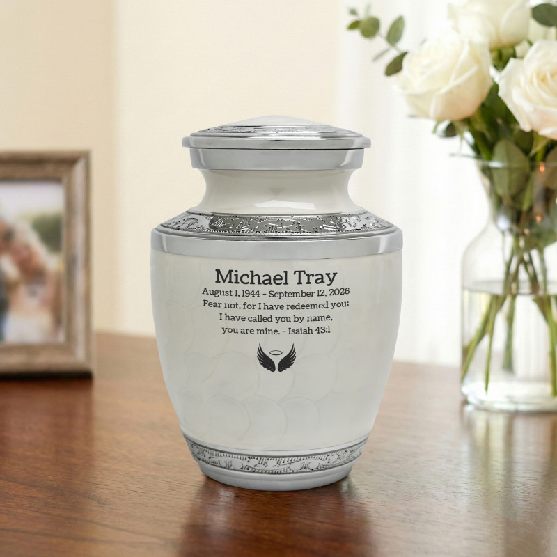 Radiant White Sharing Cremation Urn