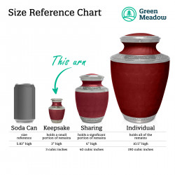 Rose Red Keepsake Urn