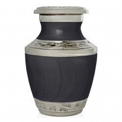 Ebony Black Enamel Keepsake Urn