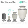 Radiant White Keepsake Urn