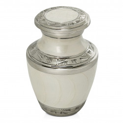 Radiant White Keepsake Urn