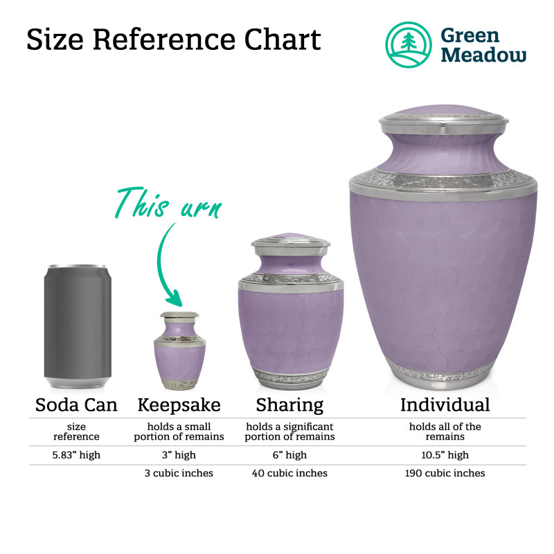 Regal Purple Keepsake Urn