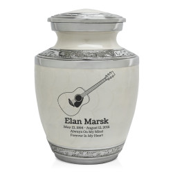 Acoustic Guitar Sharing Urn - Radiant White