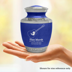 Acoustic Guitar Sharing Urn - Royal Blue