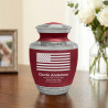 USA Flag Sharing Urn - Rose Red