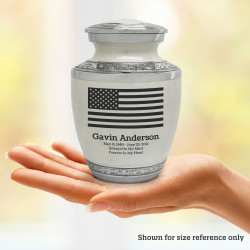 USA Flag Sharing Urn - Radiant White