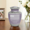 USA Flag Sharing Urn - Regal Purple
