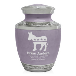 Democratic Donkey Sharing Urn - Regal Purple
