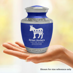 Democratic Donkey Sharing Urn - Royal Blue