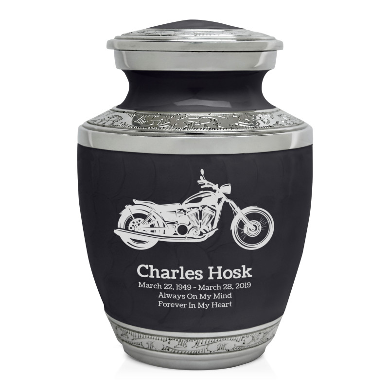 Motorcycle Sharing Urn - Ebony Black