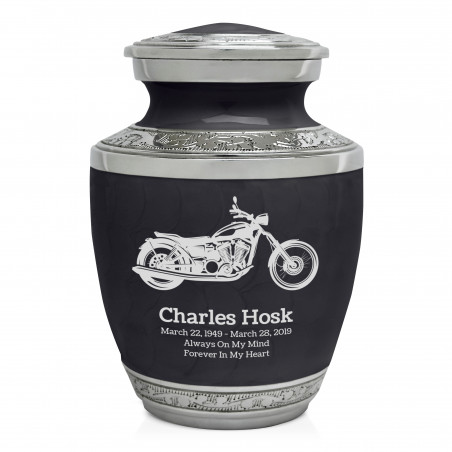 Motorcycle Sharing Urn - Ebony Black