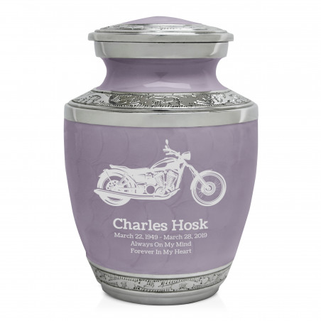 Motorcycle Sharing Urn - Regal Purple