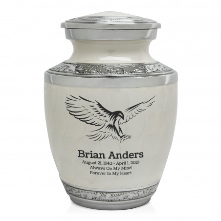 Eagle Sharing Urn - Radiant White