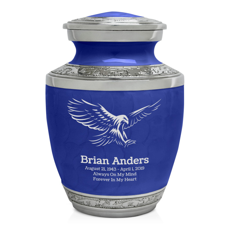 Eagle Sharing Urn - Royal Blue