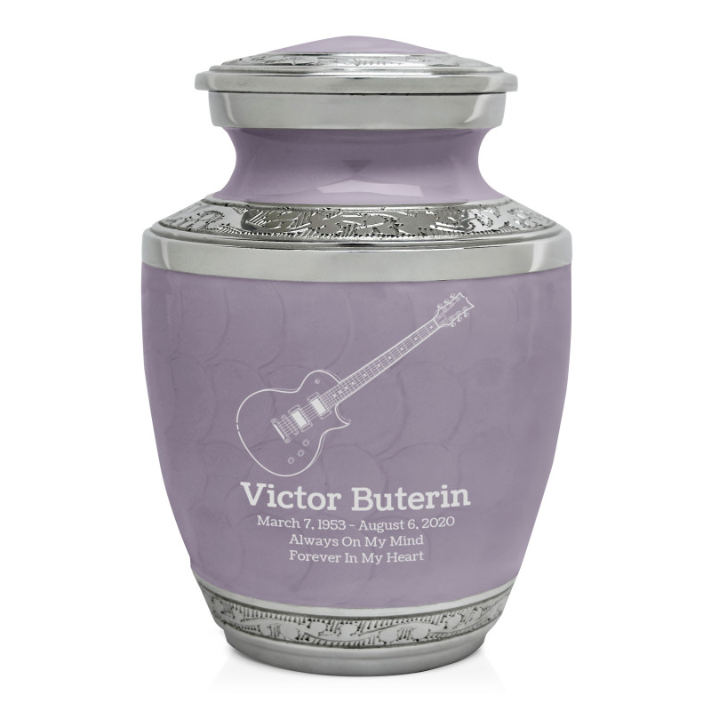 Electric Guitar Sharing Urn - Regal Purple