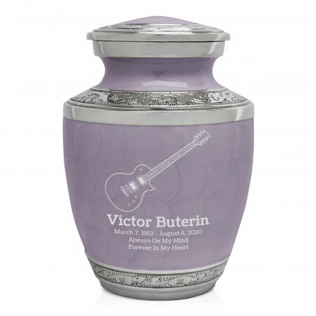 Electric Guitar Sharing Urn - Regal Purple