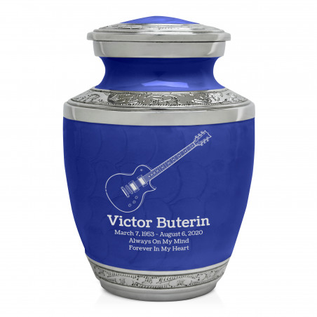 Electric Guitar Sharing Urn - Royal Blue