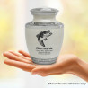 Bass Fishing Sharing Urn - Radiant White