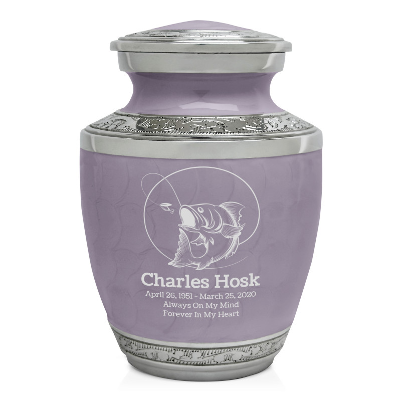 Lure Hit Fishing Sharing Urn - Regal Purple