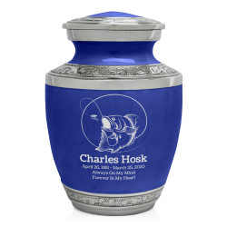 Lure Hit Fishing Sharing Urn - Royal Blue