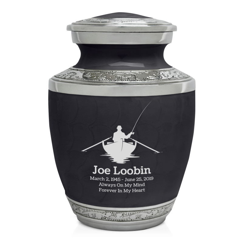 Fishing Boat Sharing Urn - Ebony Black