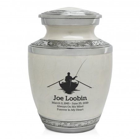 Fishing Boat Sharing Urn - Radiant White