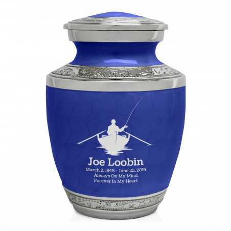 Fishing Boat Sharing Urn - Royal Blue
