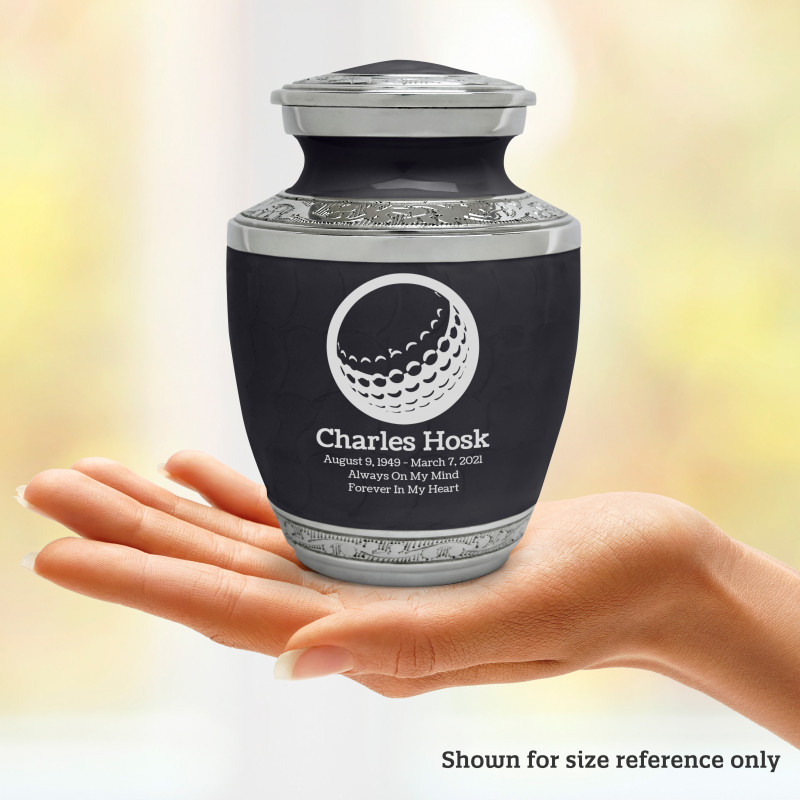Golf Ball Sharing Urn - Ebony Black