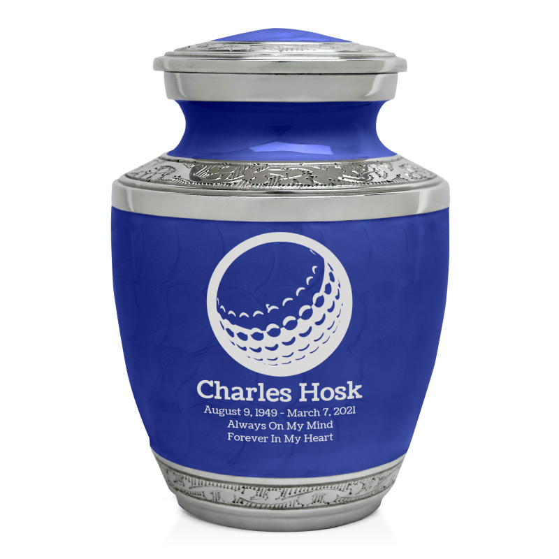 Golf Ball Sharing Urn - Royal Blue