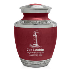 Lighthouse Sharing Urn - Rose Red
