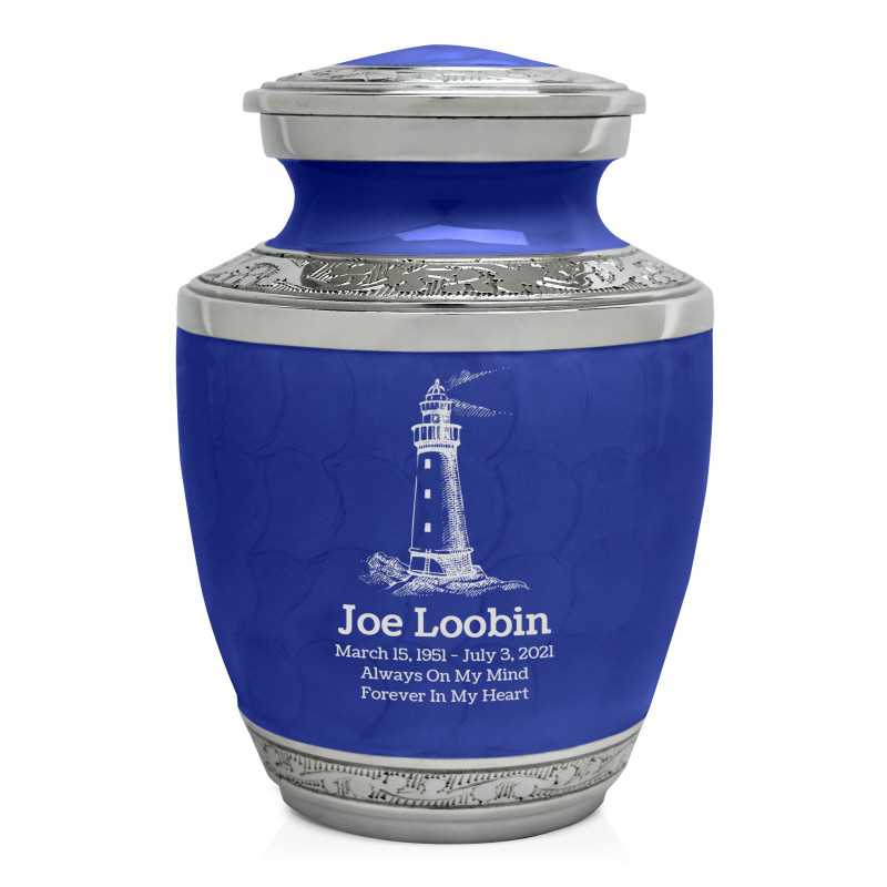 Lighthouse Sharing Urn - Royal Blue