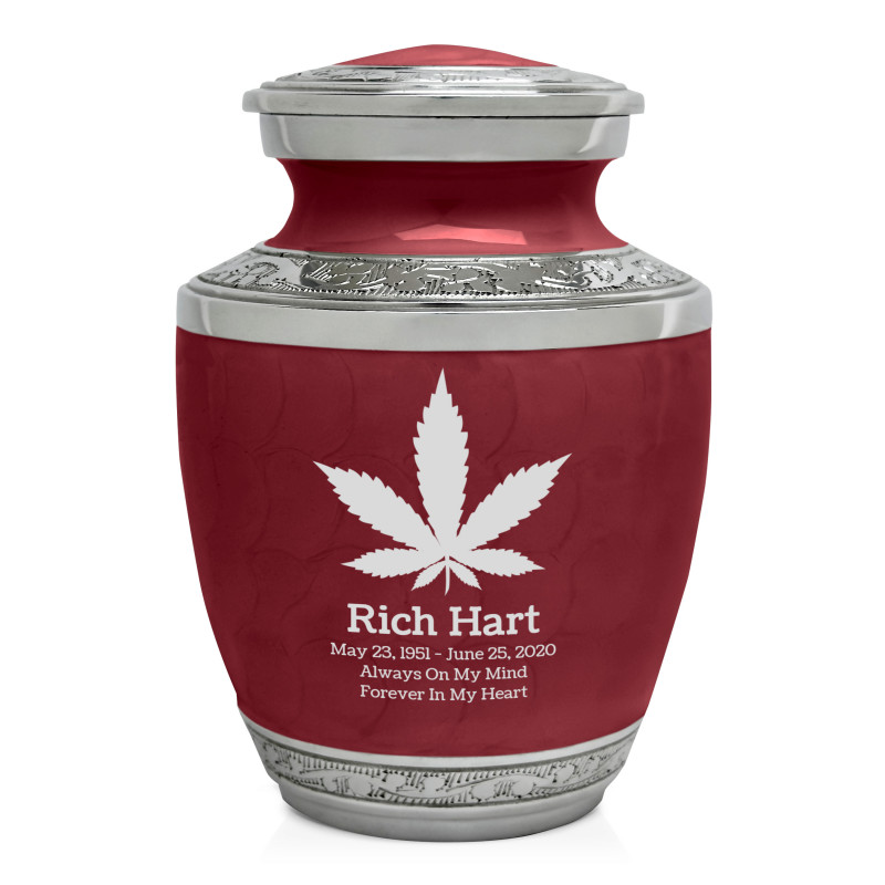 Marijuana Sharing Urn - Rose Red