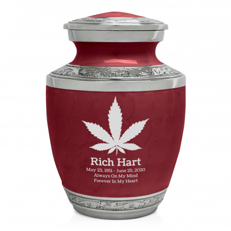 Marijuana Sharing Urn - Rose Red