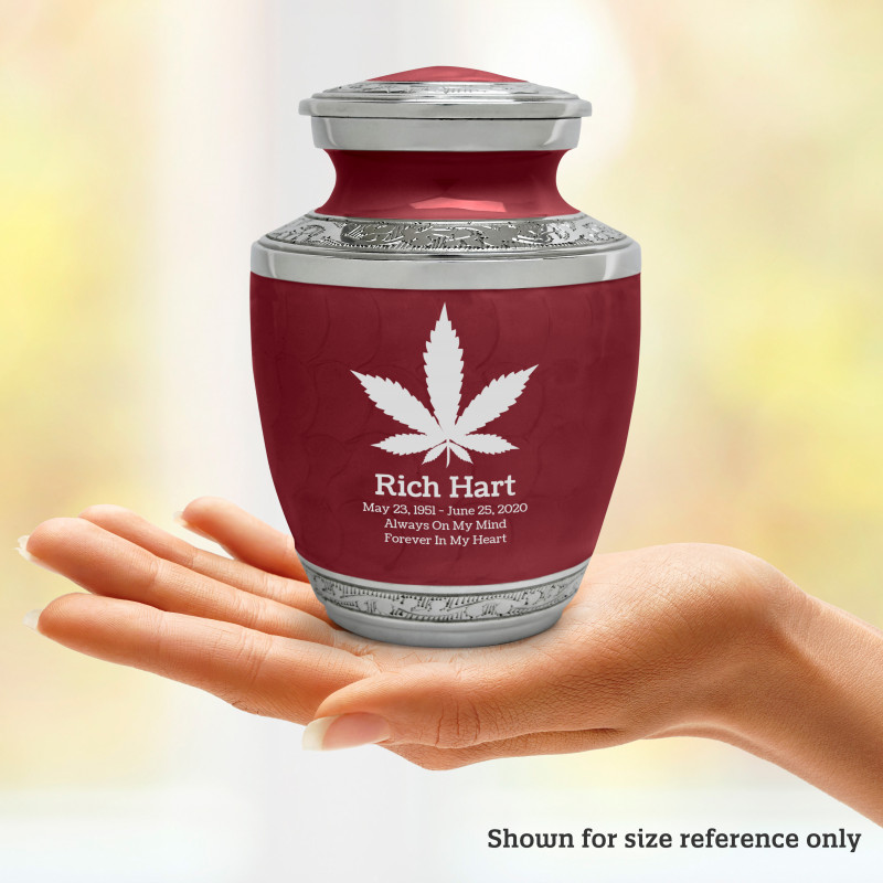 Marijuana Sharing Urn - Rose Red