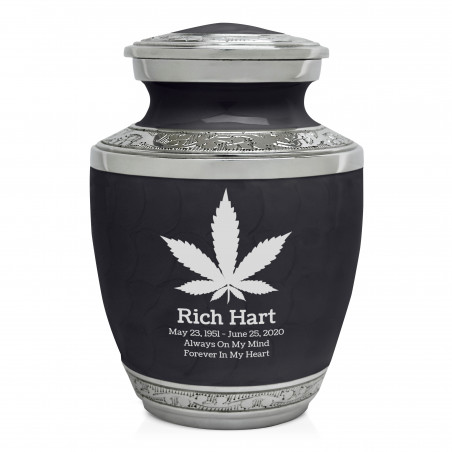 Marijuana Sharing Urn - Ebony Black
