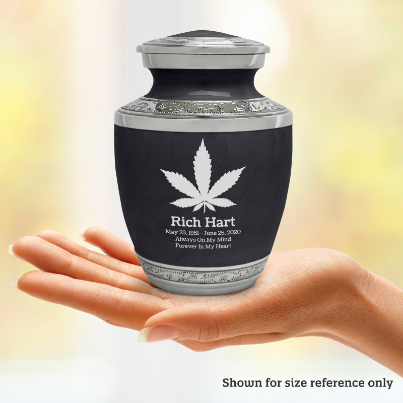 Marijuana Sharing Urn - Ebony Black