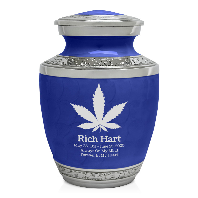 Marijuana Sharing Urn - Royal Blue