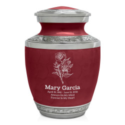 Roses Sharing Urn - Rose Red