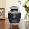 Roses Sharing Urn - Ebony Black