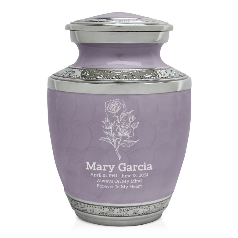 Roses Sharing Urn - Regal Purple