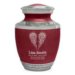Angel Wings Sharing Urn - Rose Red