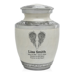 Angel Wings Sharing Urn - Radiant White