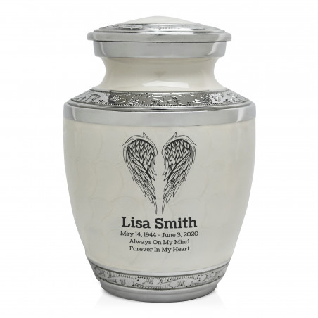Angel Wings Sharing Urn - Radiant White