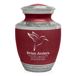 Hummingbird Sharing Urn - Rose Red