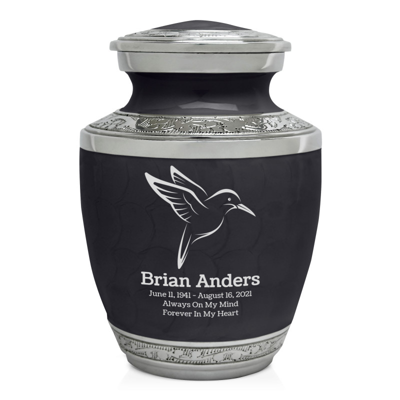 Hummingbird Sharing Urn - Ebony Black