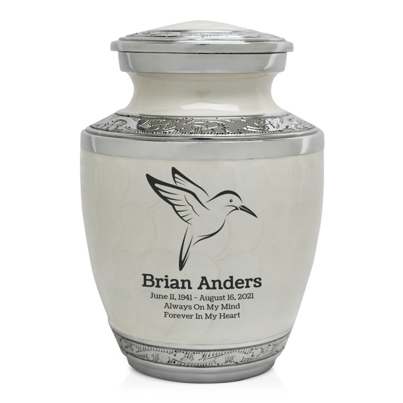 Hummingbird Sharing Urn - Radiant White