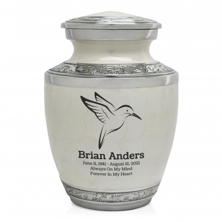 Hummingbird Sharing Urn - Radiant White