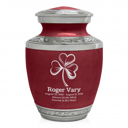 Shamrock Sharing Urn - Rose Red