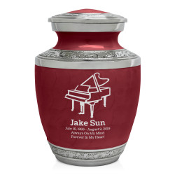 Piano Sharing Urn - Rose Red